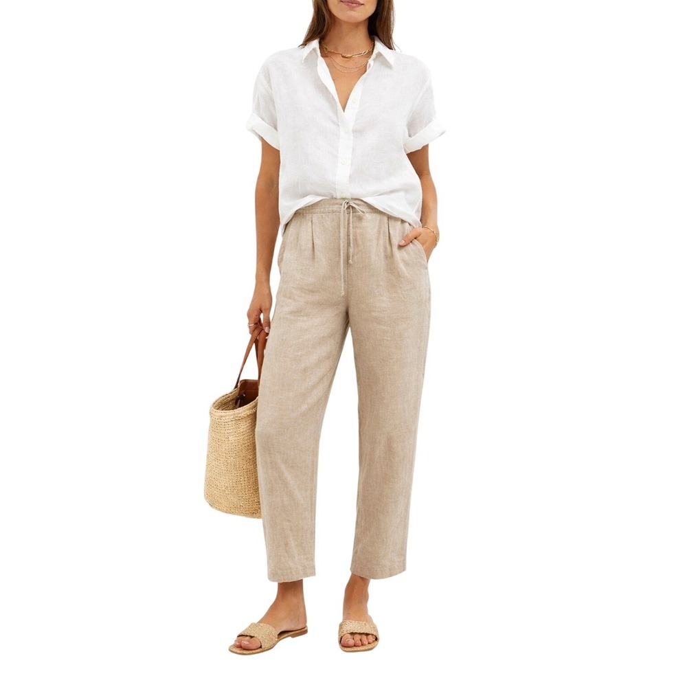 Vintage Emil Rutenberg Sport Pleated Linen‎ Pants 10
